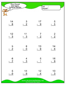 İşlemler yaprak test